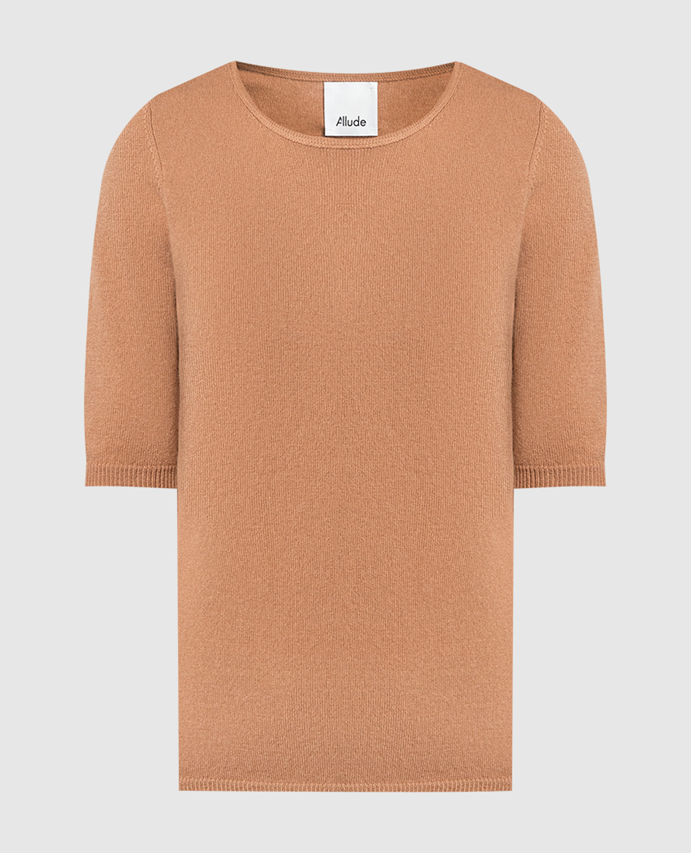 Brown wool and cashmere jumper