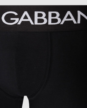 Dolce&Gabbana Набір чорних трусів з візерунком логотипа M9D70JONN97