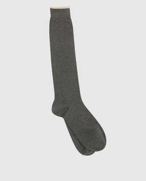 Brunello Cucinelli Сірі шкарпетки MCS93921