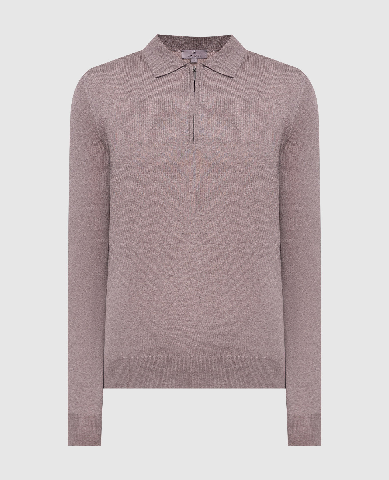 

Коричневое поло из шерсти, Коричневый, Поло