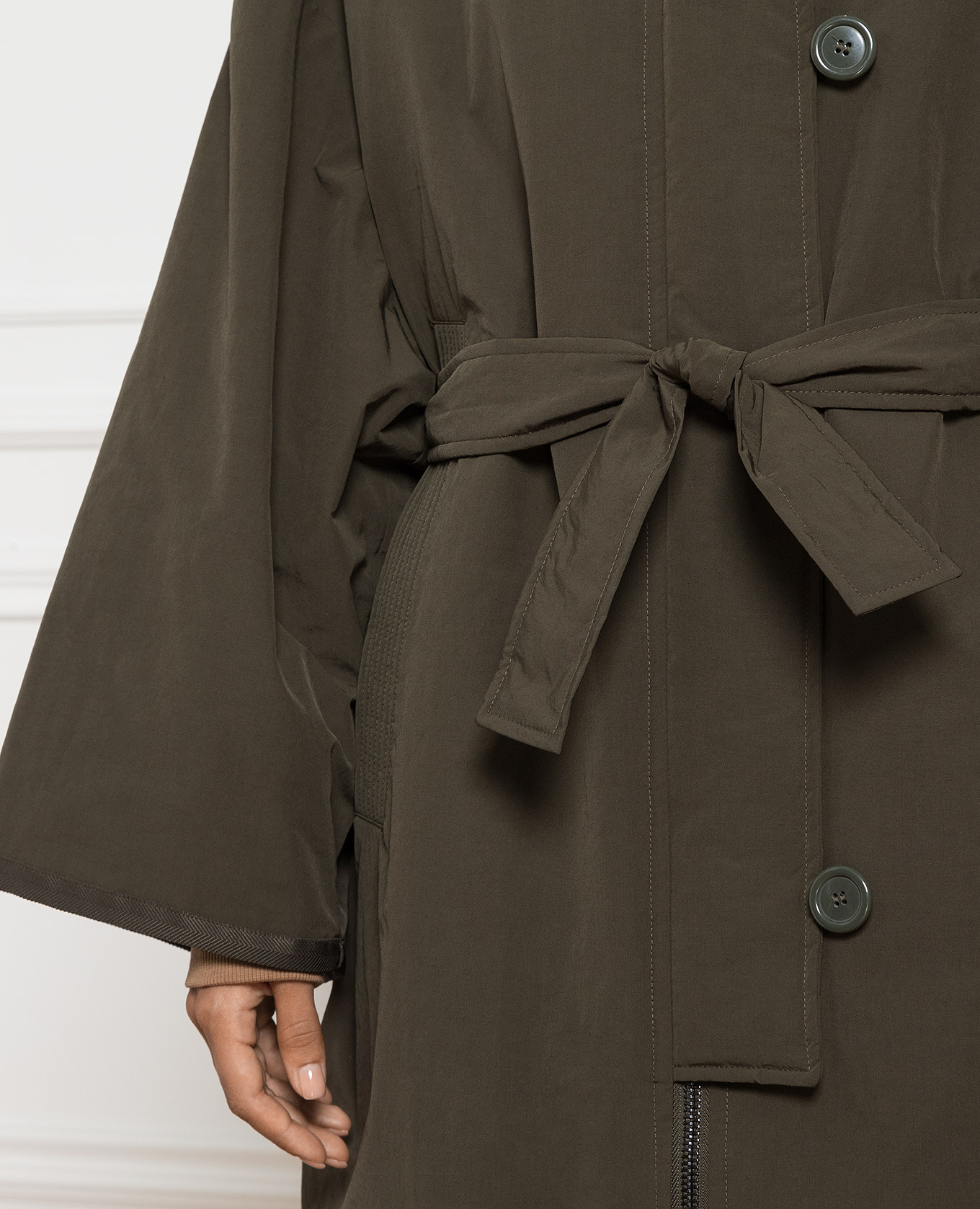 Max Mara Weekend - Двухсторонняя куртка цвета хаки LORETTA купить