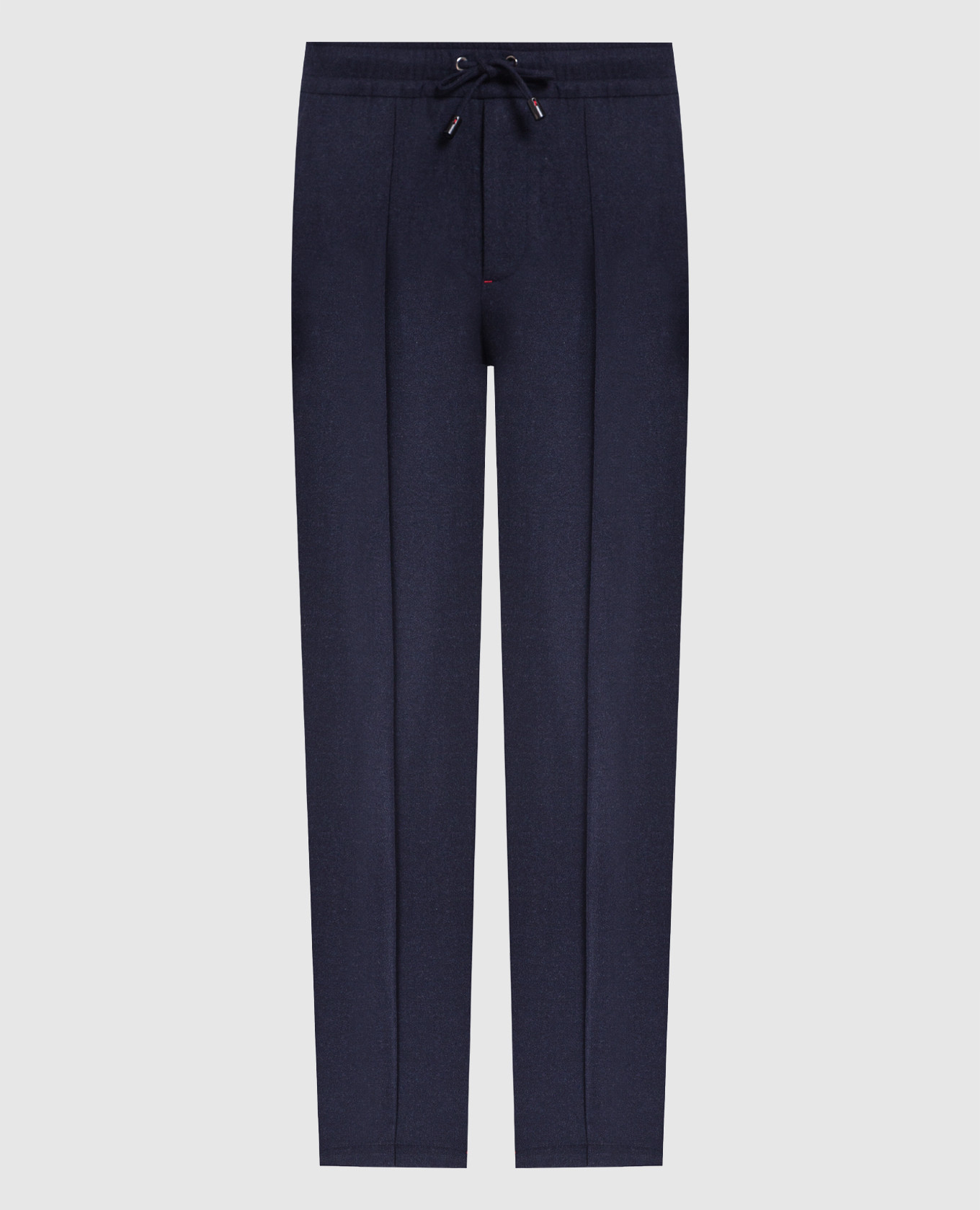 

Синие брюки из шерсти и кашемира, Синий, Зауженные брюки