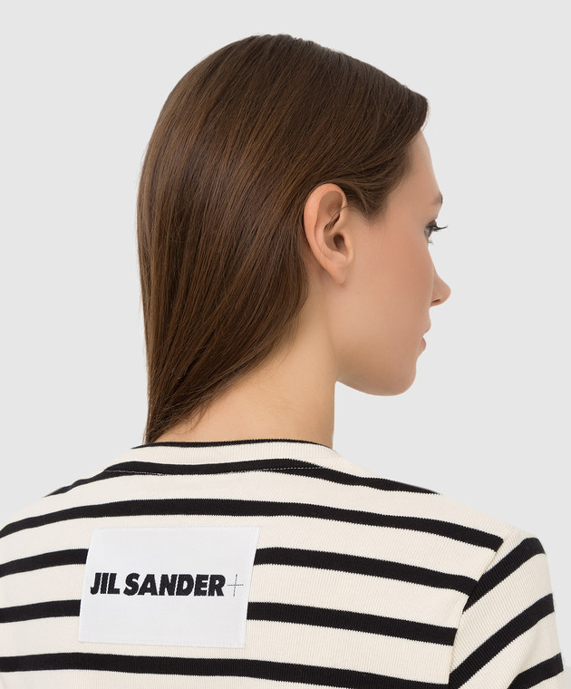 Jil Sander - Футболка в полоску с логотипом JPPU707524WU247518