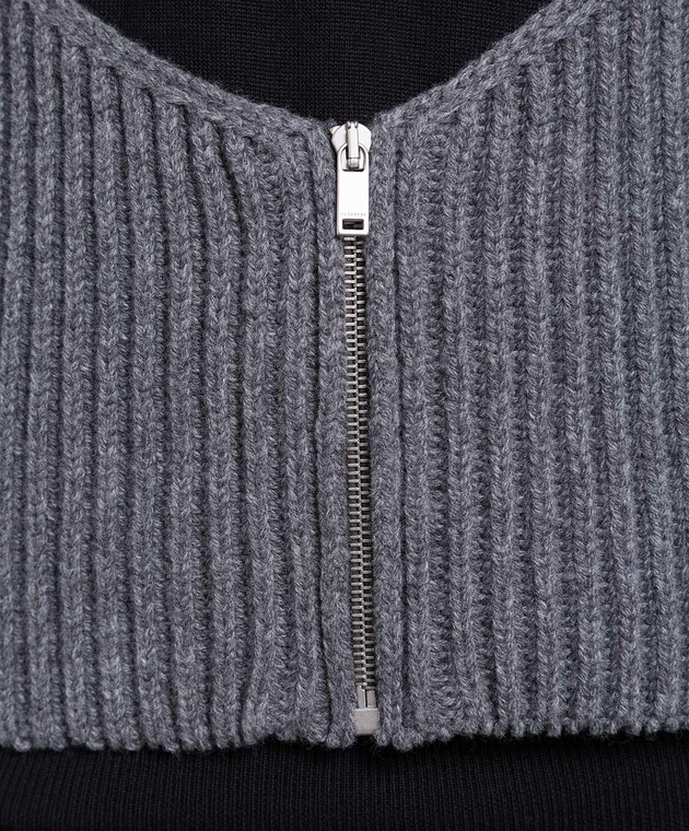Jil Sander Gray vest made of wool J02NC0166J14511 image 6