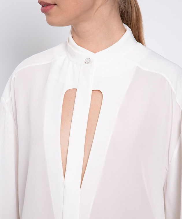 Givenchy Шовкова біла блуза BW60WX12EH зображення 5