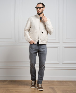 Canali Бежевая ветровка SG02941O40890