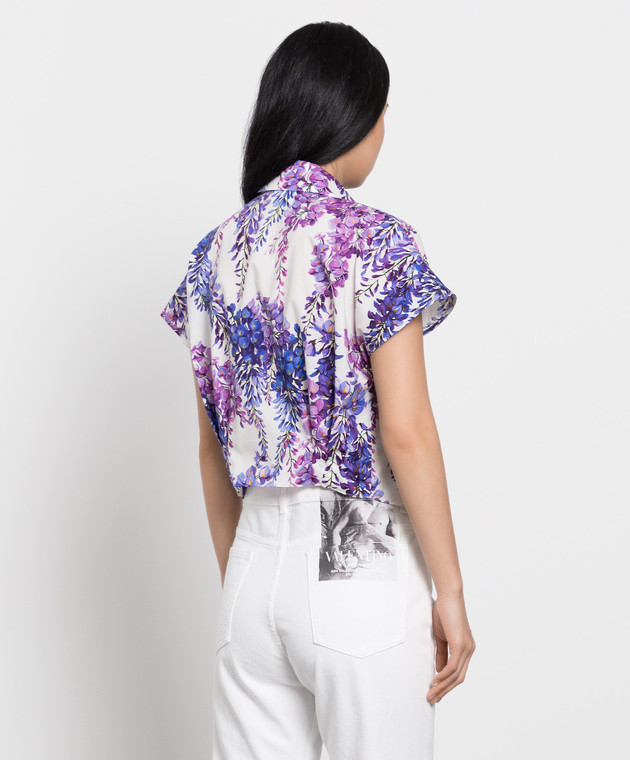 Dolce&Gabbana Blouse with wisteria print F5P59THS5MD image 4