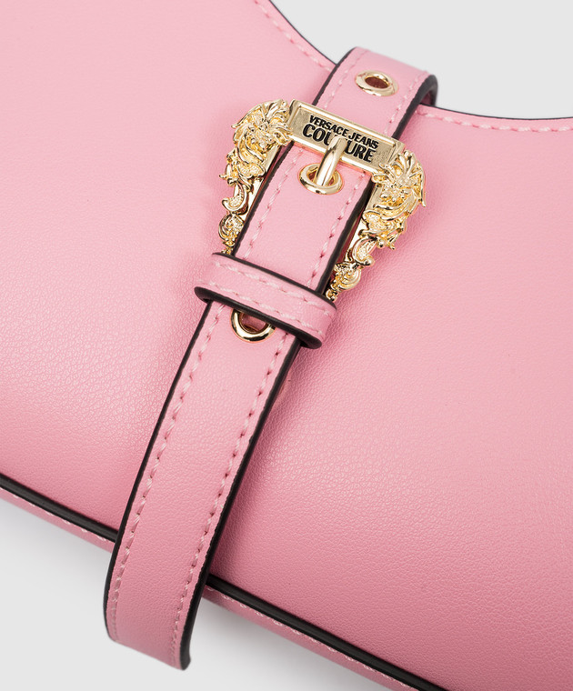 Versace Jeans Couture Розовая сумка-хобо с пряжкой в стиле барокко 74VA4BFSZS412 изображение 5