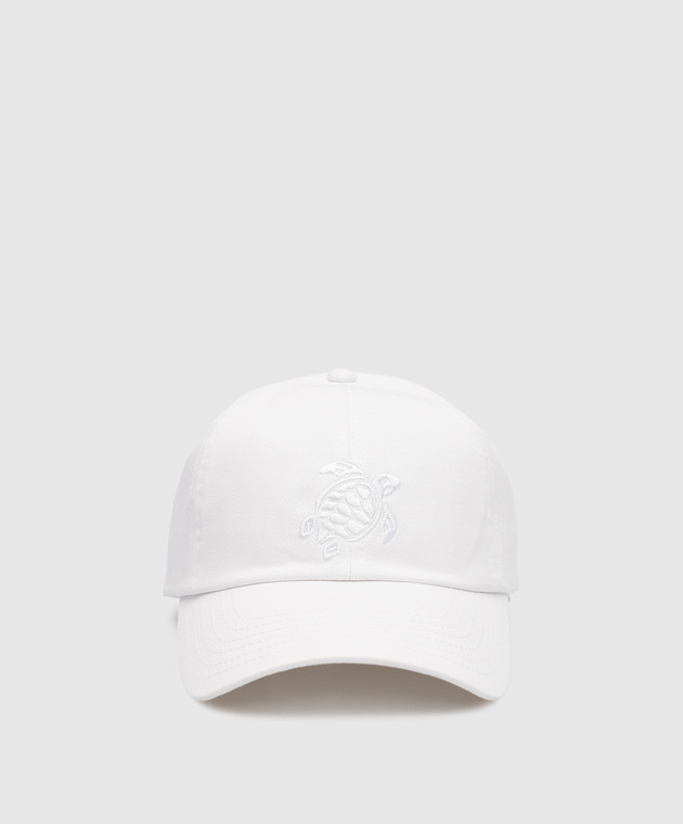 Vilebrequin Capsun white cap with logo embroidery CSNU2401m