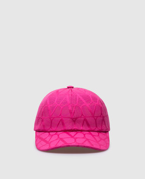 Valentino Рожева кепка у візерунок VLogo 4W2HDA24KHB