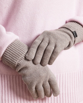 Woolrich Серые перчатки из кашемира CFWWAC0179FRUF0668