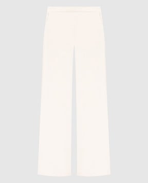 The Row Светло-бежевые брюки из шелка 6029W2168