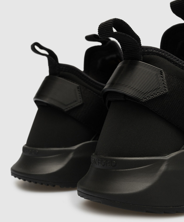 Tom Ford Jago logo sneakers in black J1100TOF001N image 6