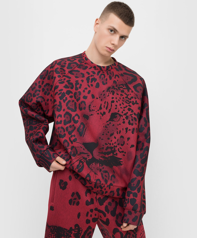 Dolce&Gabbana Світшот у леопардовий принт G9WL9TFHMJL зображення 5