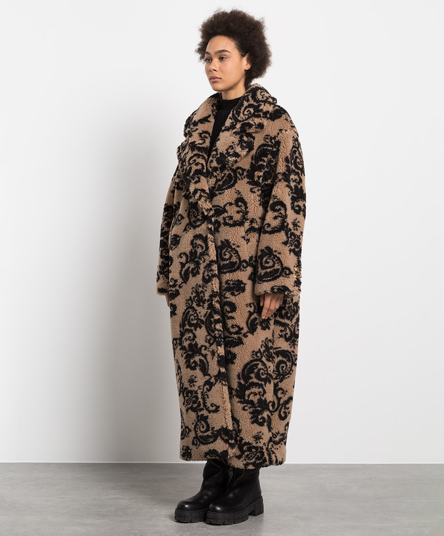 Versace Jeans Couture Brown coat in Tapestry Couture print 73HAT403U0007 изображение 3