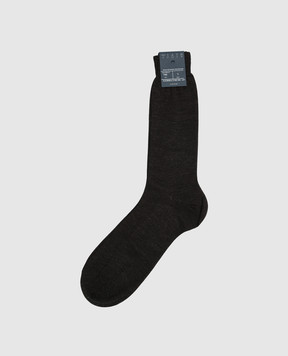 Bresciani Сірі шкарпетки з логотипом MC001UN0006XX
