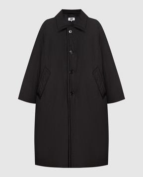 Maison Margiela MM6 Чорне пальто вільного крою S52AA0165S78144