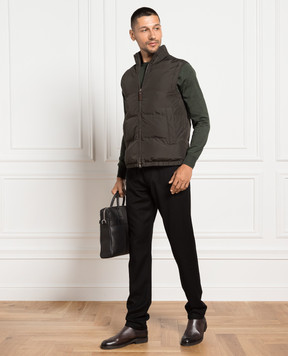 Canali Черные брюки из шерсти PR0125691678