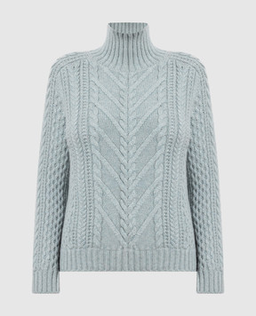 Loro Piana Сірий светр у фактурний візерунок FAM7857