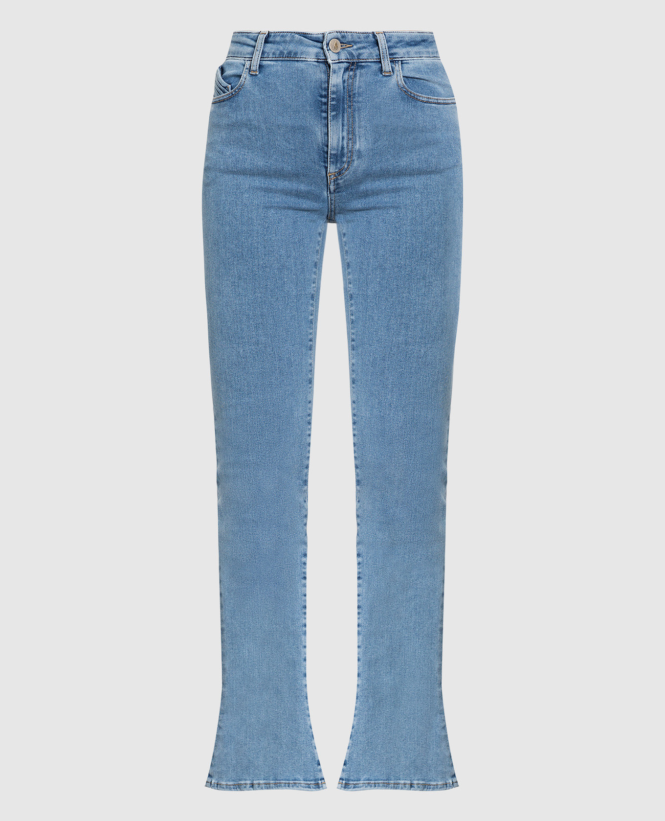 

Голубые джинсы Dione с эффектом потертости, Голубой, Джинсы клеш