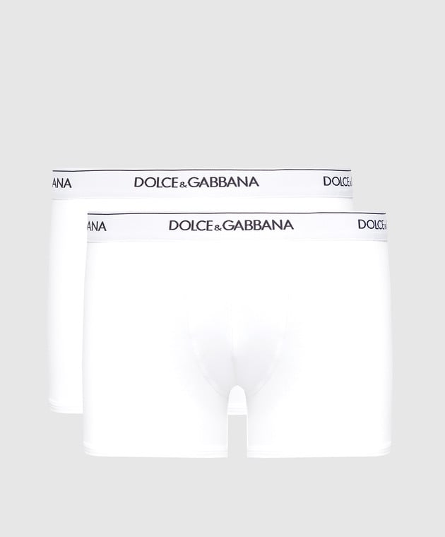 Wirwar Partina City toevoegen Dolce&Gabbana - White logo boxer shorts set M9C07JFUGIW buy at Symbol