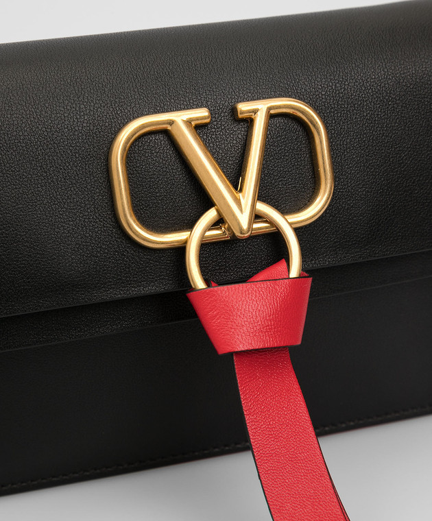 Valentino Черная кожаная сумка 