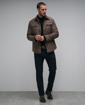 Enrico Mandelli Коричнева куртка A7T7284209