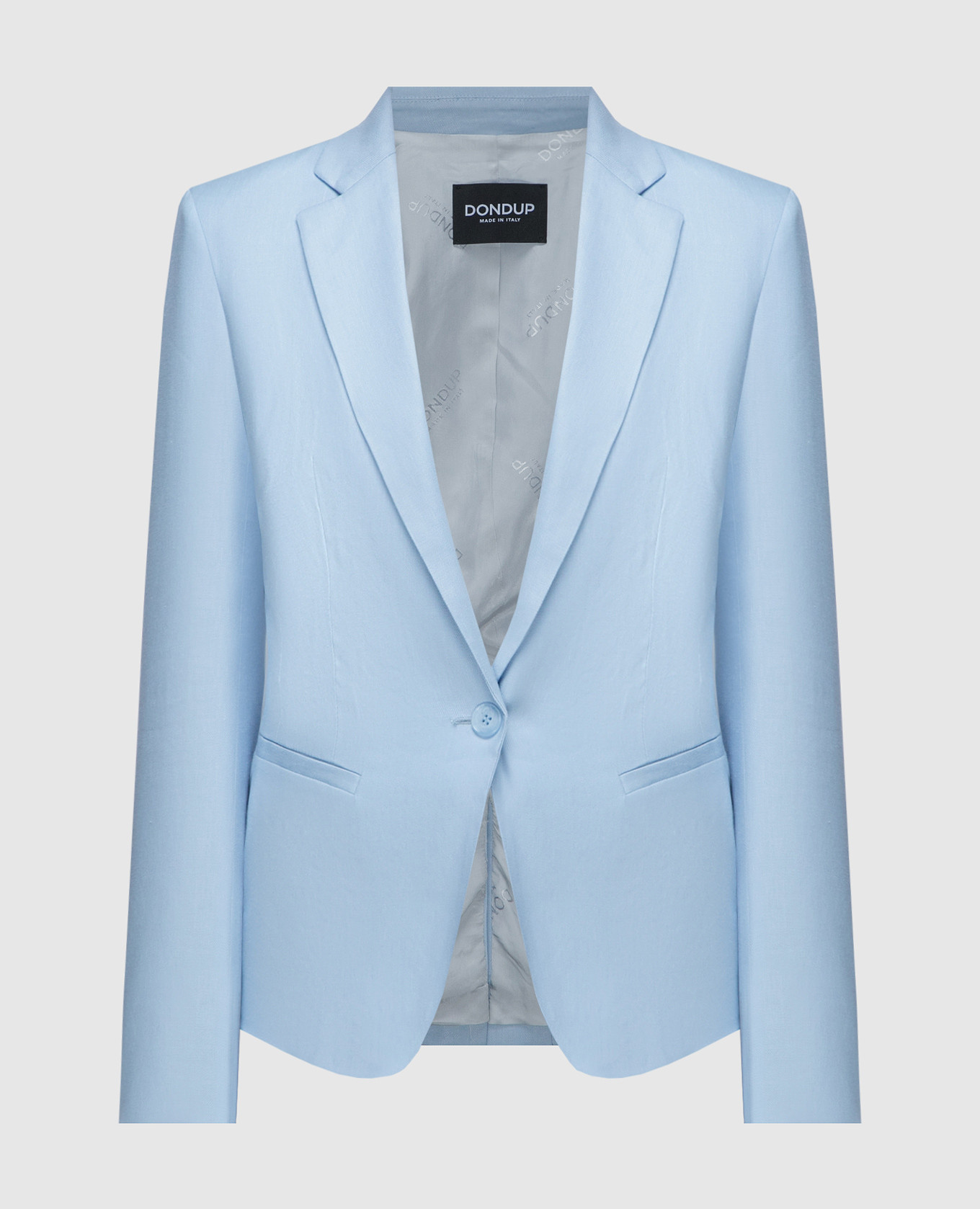 Blue jacket with linen