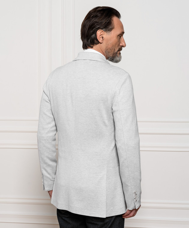 Enrico Mandelli Світло-сірий піджак A4T5214718 зображення 4