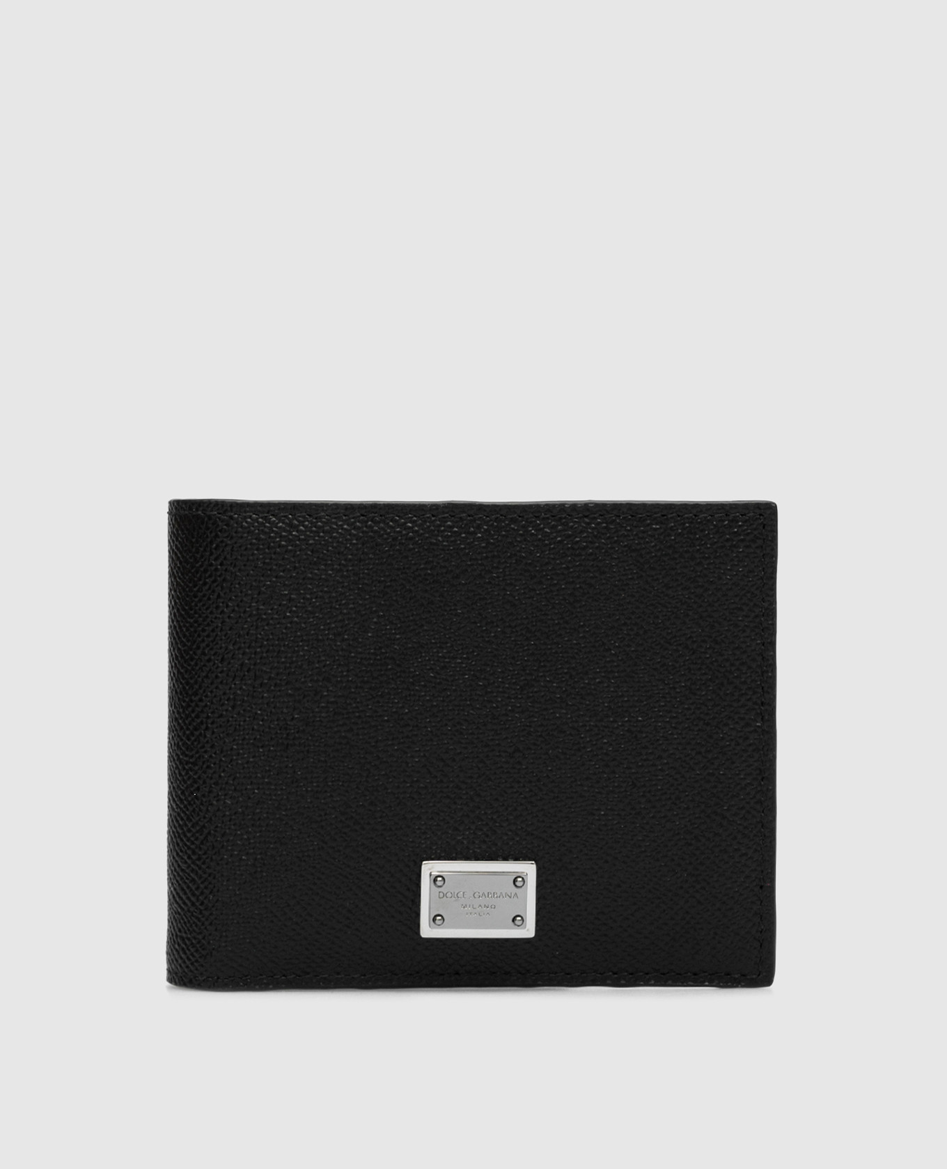 

Черный кожаный портмоне с логотипом, Портмоне