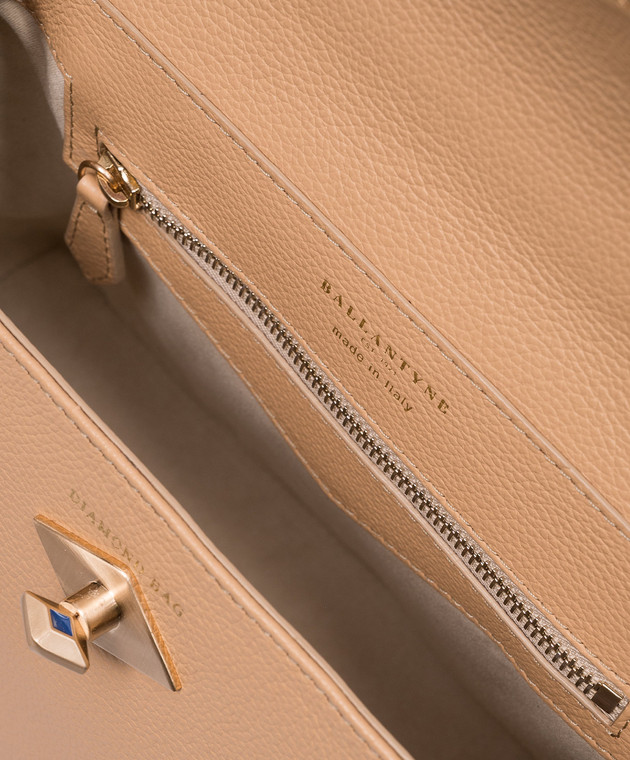 Ballantyne - Beige leather bag Diamond Bag BLB955ULE13 - buy with