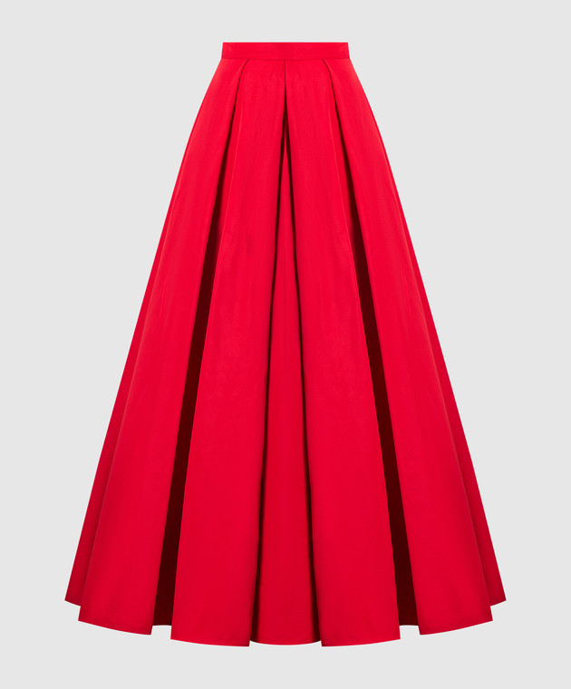 Twinset Red maxi skirt with pleats 231TP2720