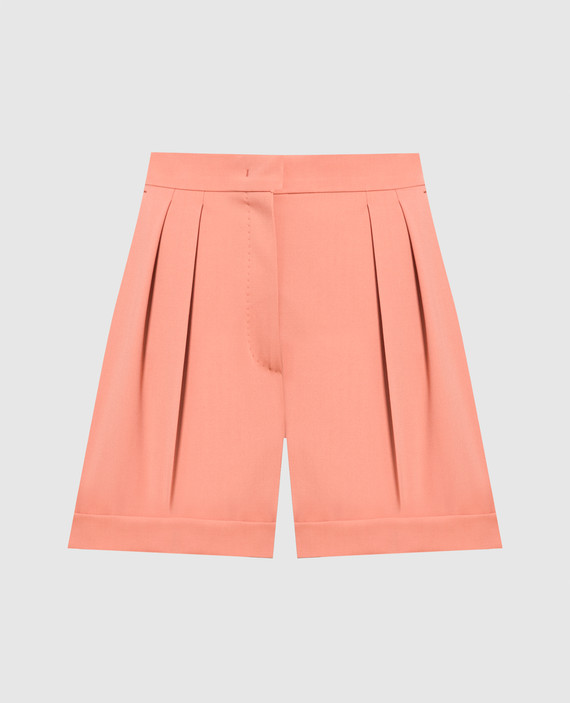 Pink wool shorts