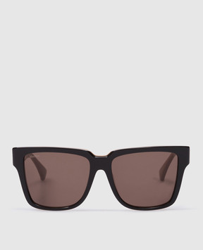 Max Mara Коричневі сонцезахисні окуляри GLIMPSE з логотипом GLIMPSE2