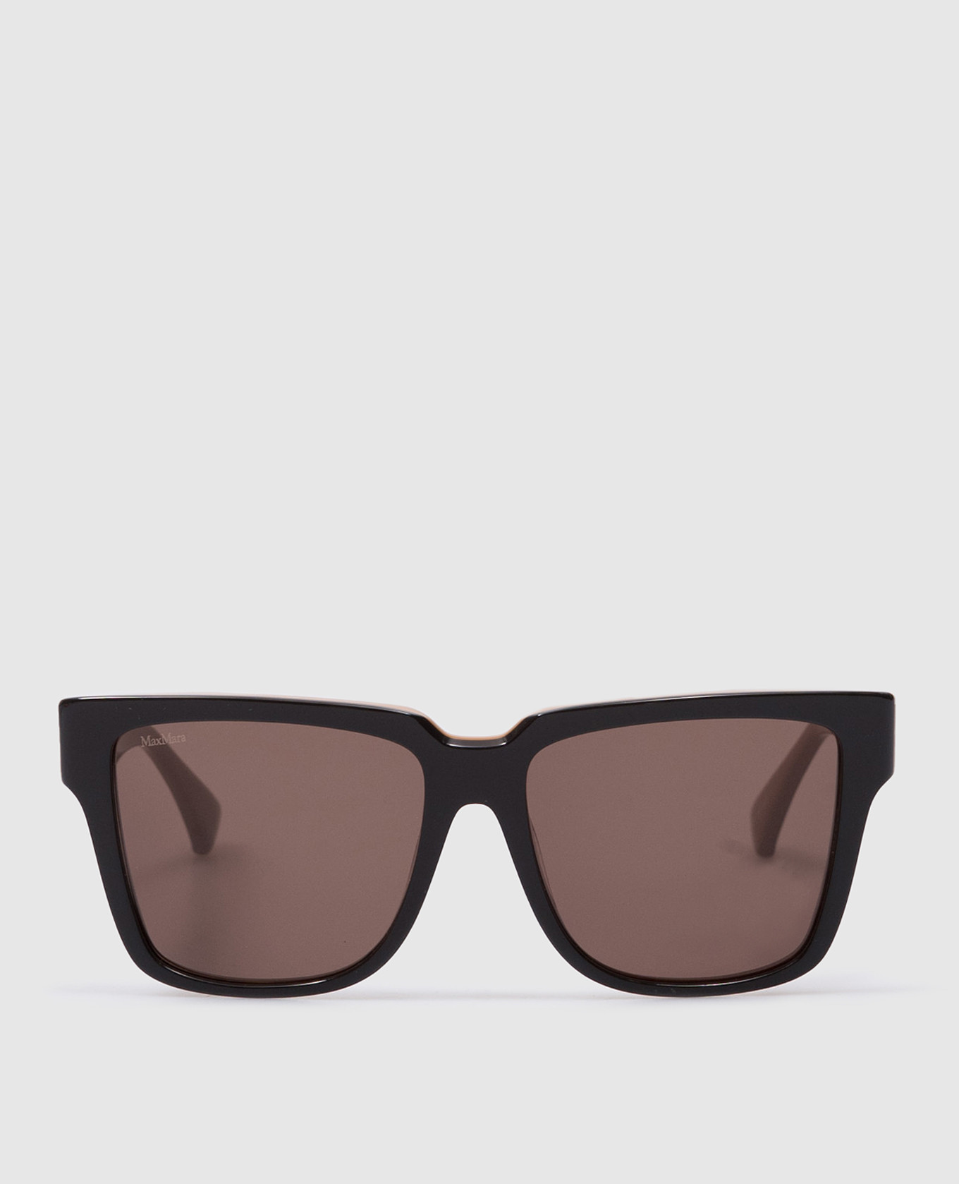 Коричневые солнцезащитные очки GLIMPSE с логотипом