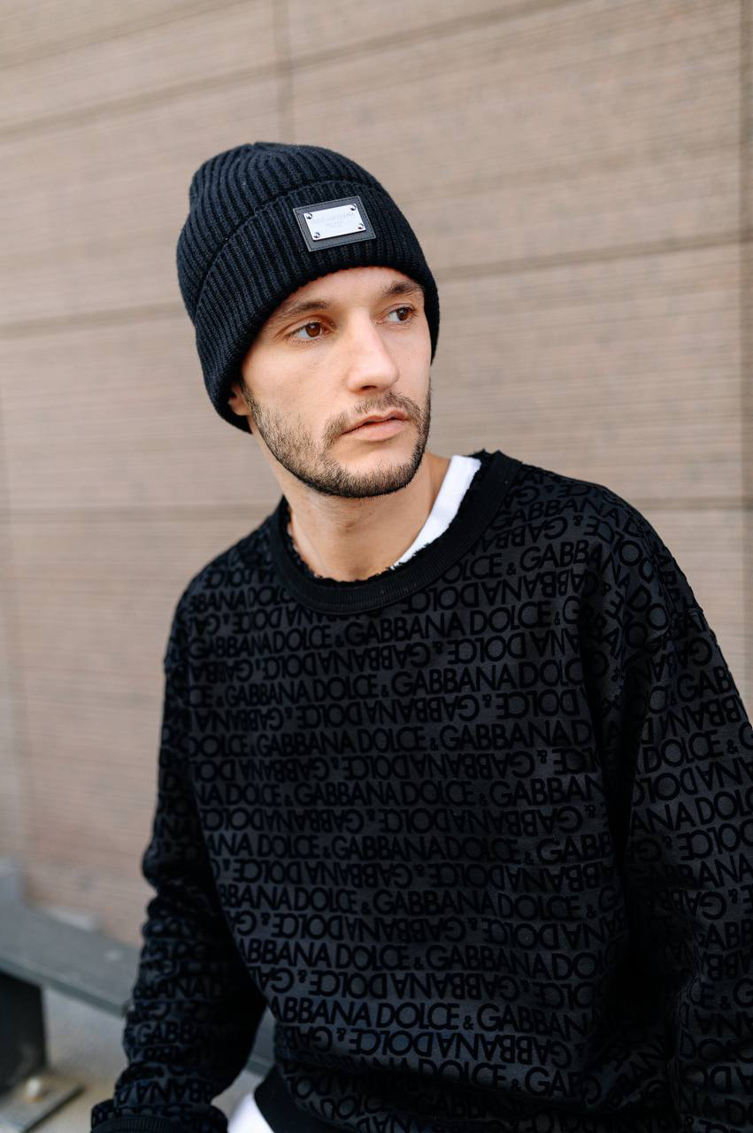 Dolce&Gabbana - Чорний світшот у логотип G9AQUTG7KV0 купити в Symbol