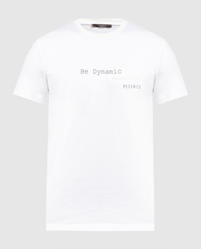 Peserico Белая футболка с принтом R55000J0Q402358