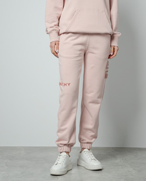 Givenchy Рожеві джогери з фактурним логотипом BW50TJ3Z85