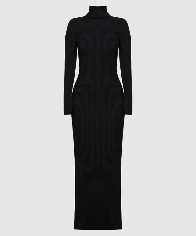 Vetements Чорна сукня максі з вовни WA53DR150B