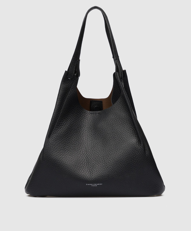Gianni Chiarini - Dua Black Leather Tote Bag BS9720RNGDBL buy at Symbol