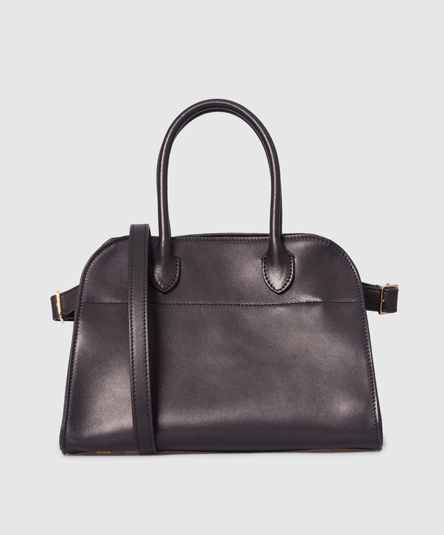 The Row Margaux Black Leather Tote Bag W1190L72