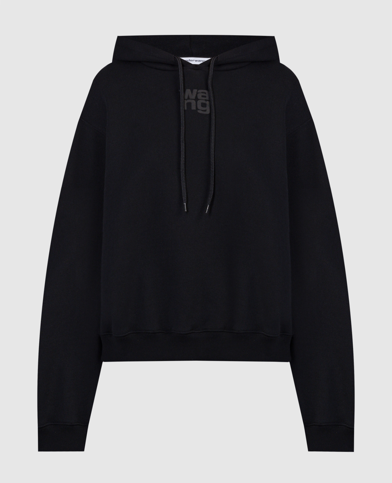 

Черные худи с фактурным логотипом, Черный, Худи