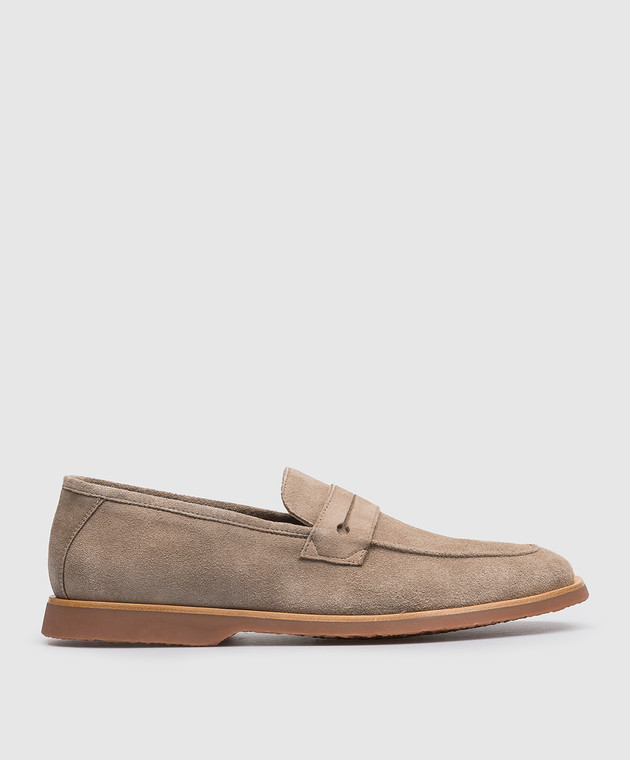 Peserico Brown suede slippers R79026C009796
