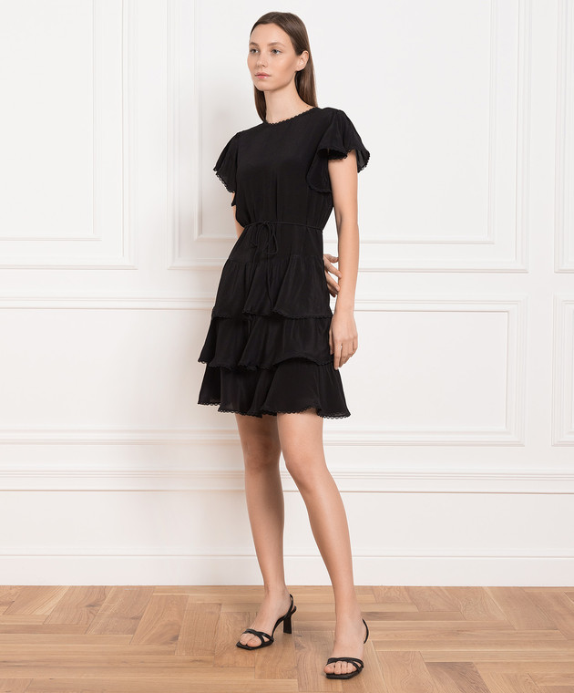 Twinset Black dress with ruffles 231TP2450 изображение 2