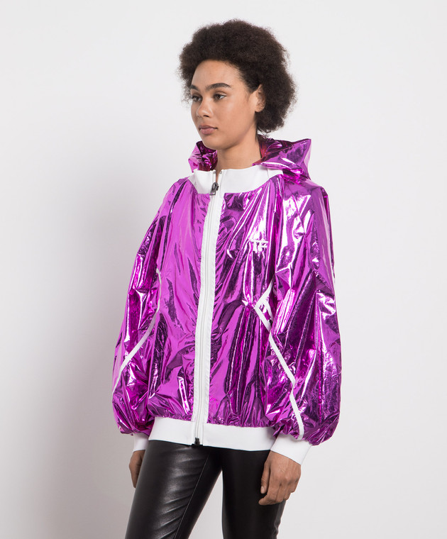 Tom Ford Розовая ветровка с вышивкой логотипа CS1205FAX1037 изображение 3