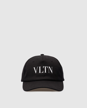 Valentino Черная кепка с принтом VLTN 4Y2HDA10TNQ