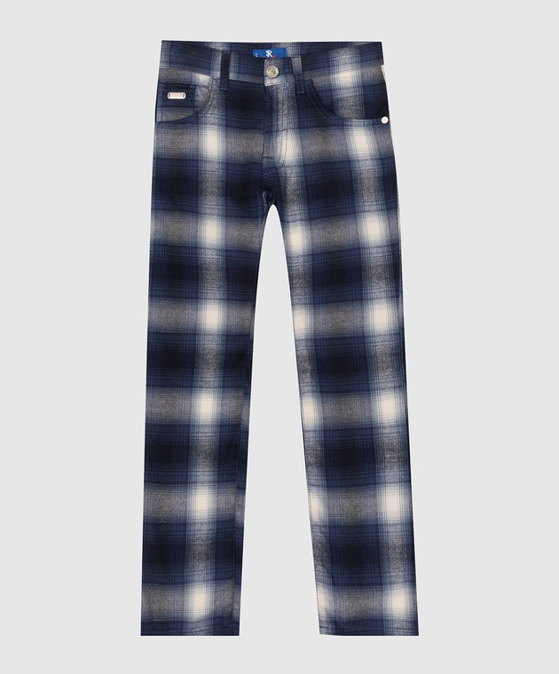 Stefano Ricci Children's plaid trousers YFT7400070K10T