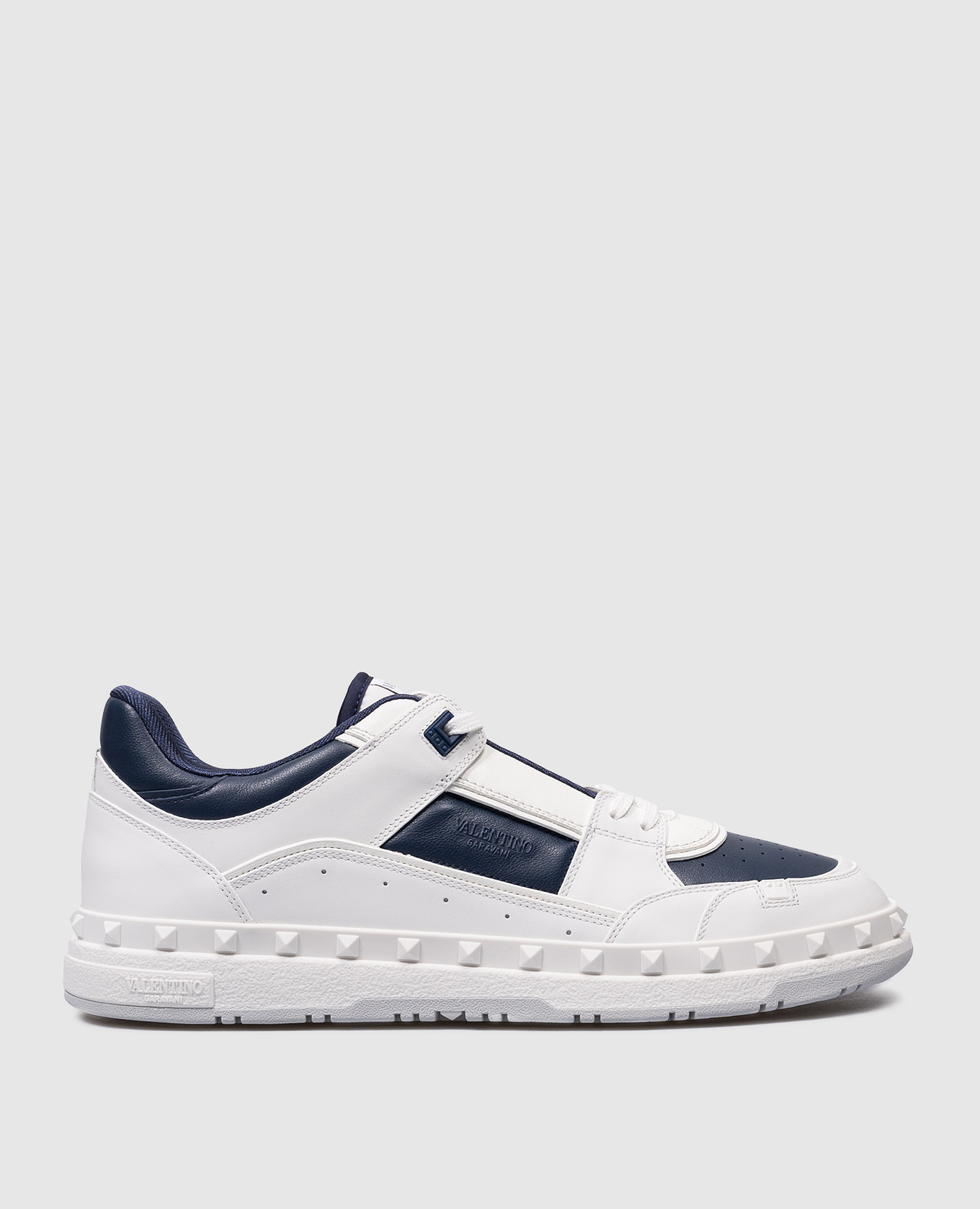 Freedots blue leather sneakers