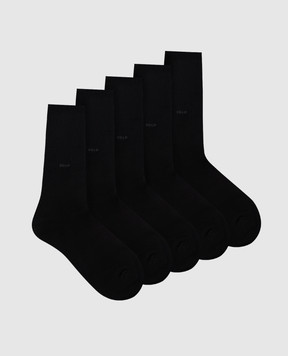 CDLP Набір чорних шкарпеток з логотипом MSO006012025