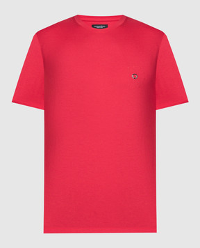 Stefano Ricci Красная футболка с вышивкой логотипа MNH4102950803